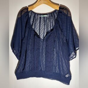 Women's Navy Blue Top